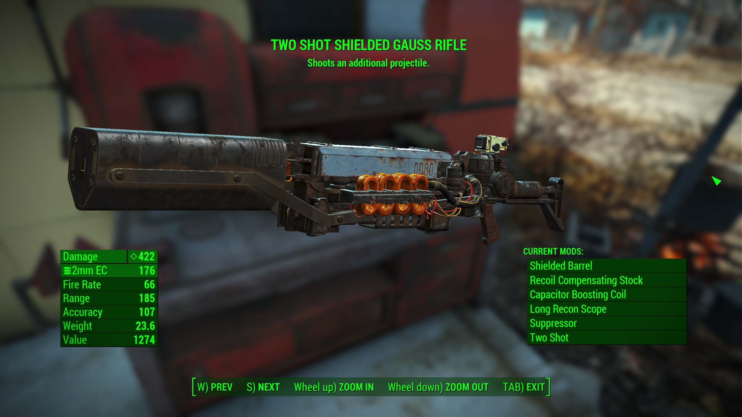 fallout 4 gauss rifle code